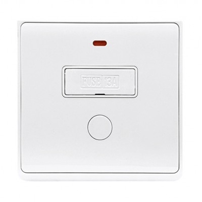Outlet with Fuse and LED Indicator Λευκό London 190884/A